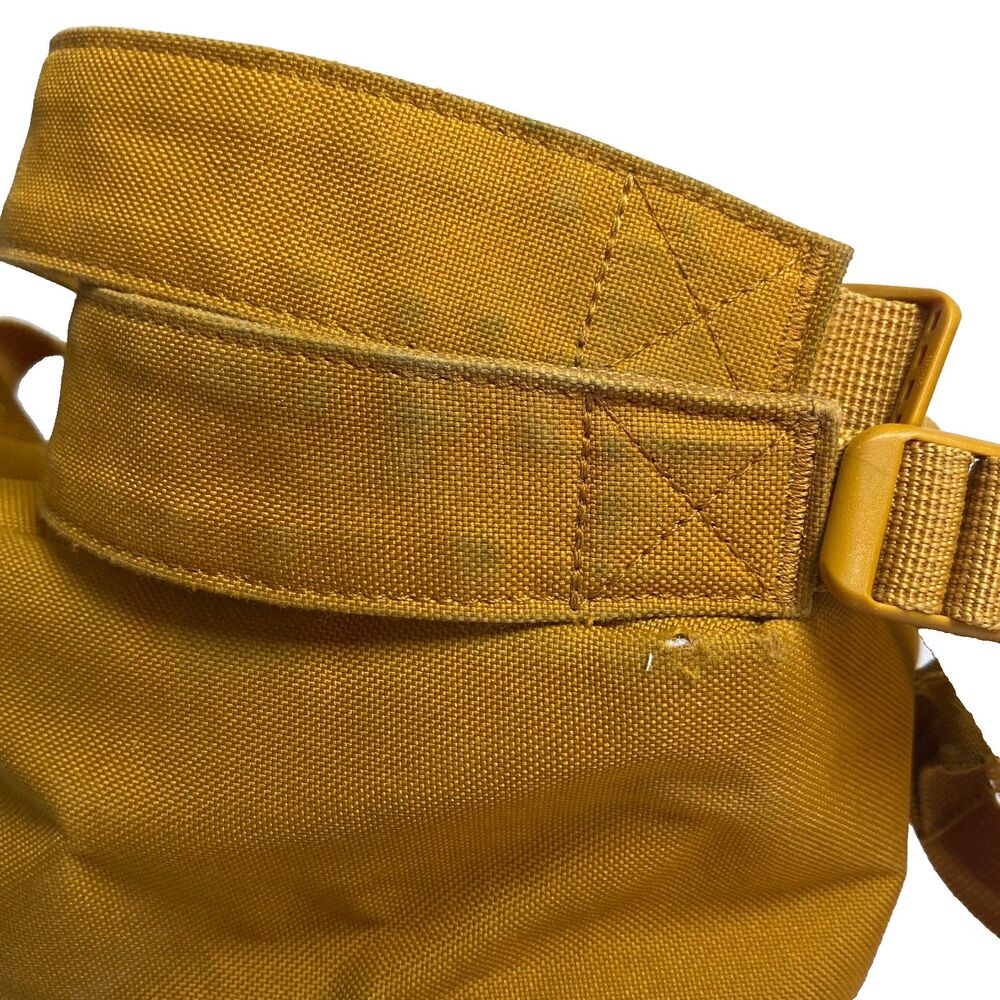 Herschel Mini Canvas Backpack Small Dark Mustard Yellow Zippers Read - Picture 7 of 16